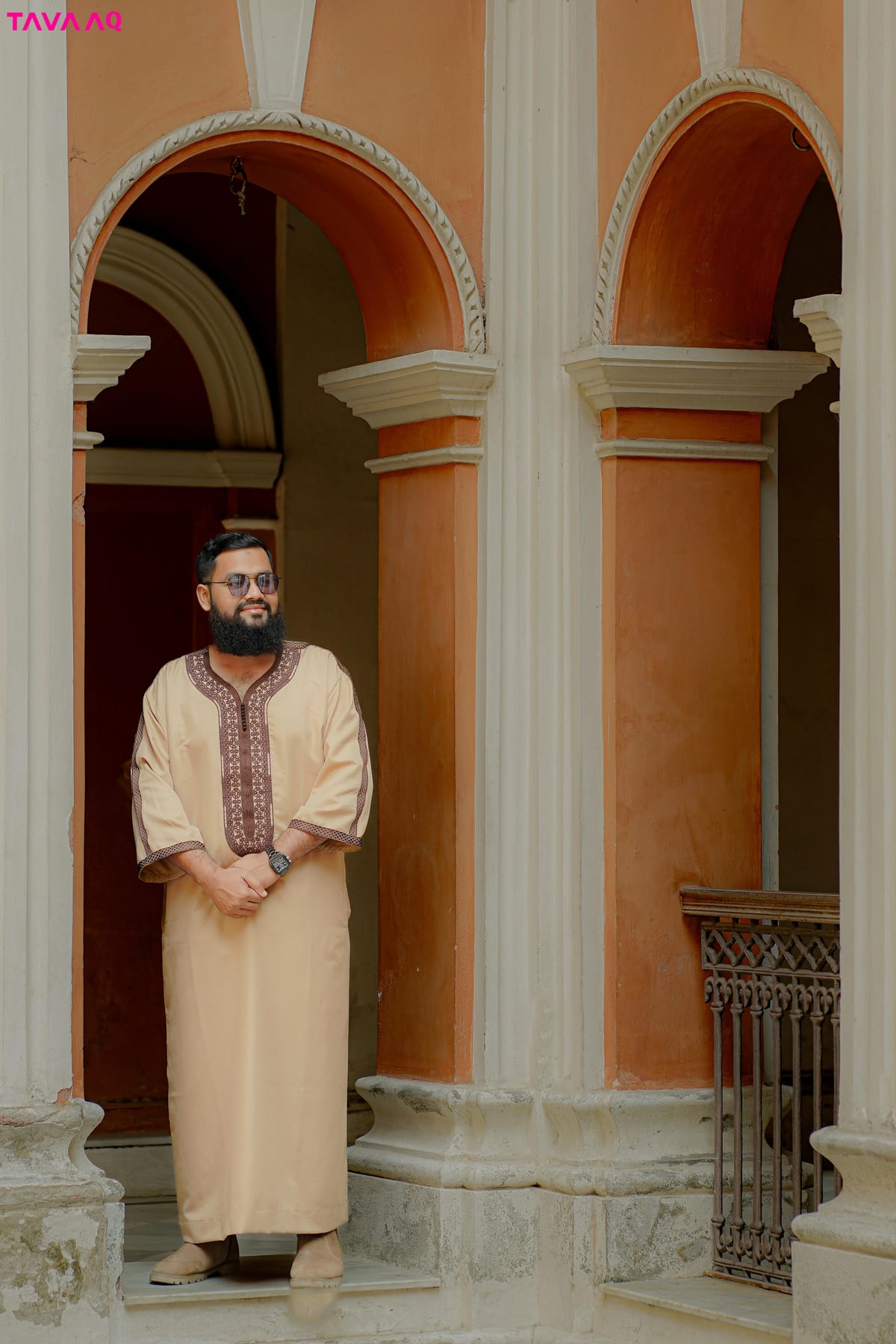 Premium Royal Moroccan Thobe - Biscuit - Image 3