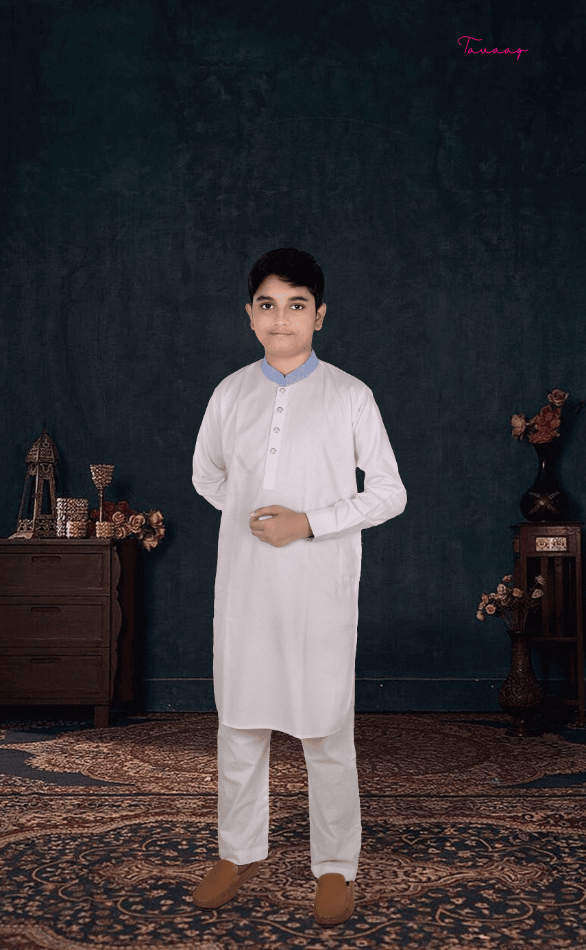 Kids Classic Punjabi — White