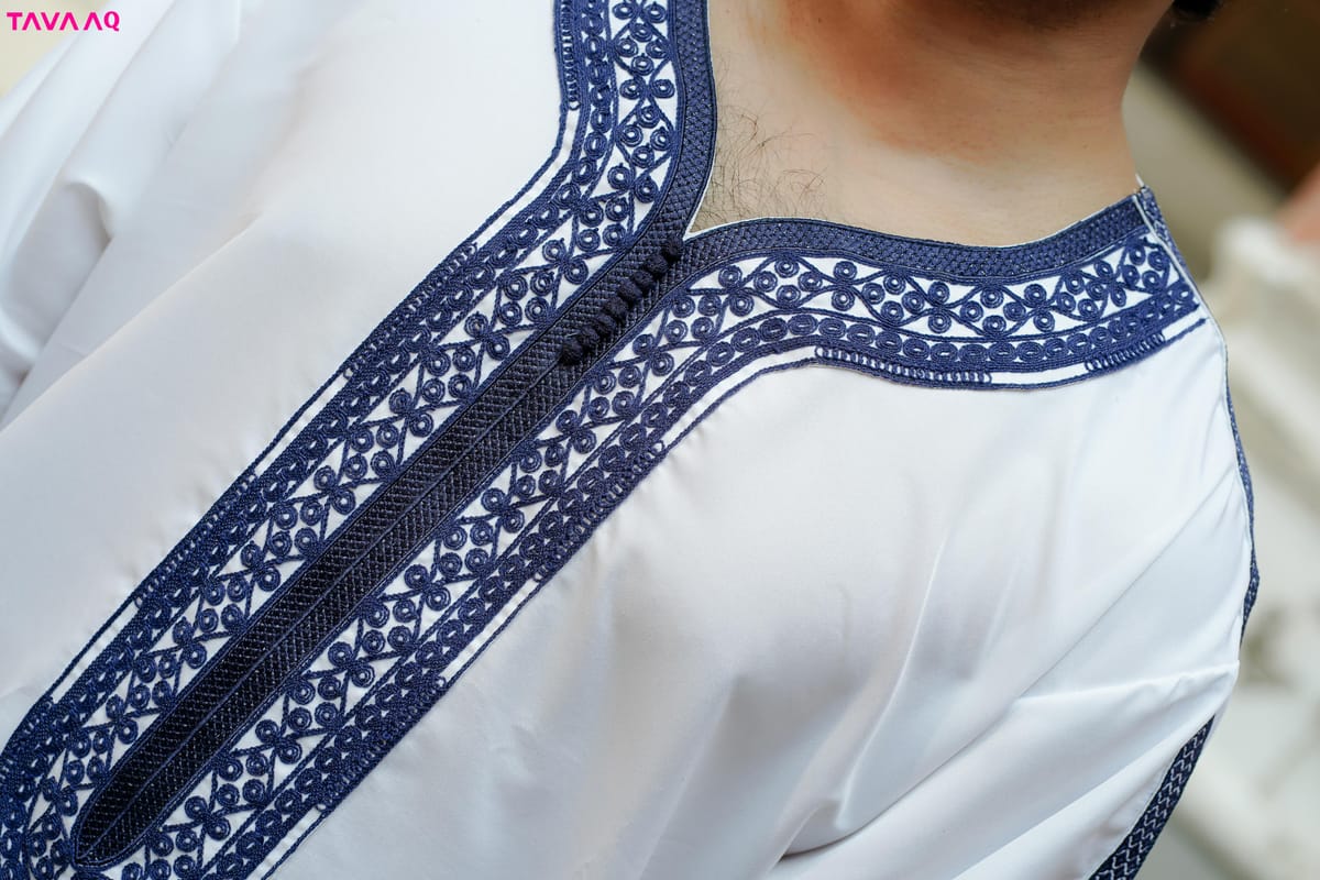 Premium Royal Moroccan Thobe - White - Image 5
