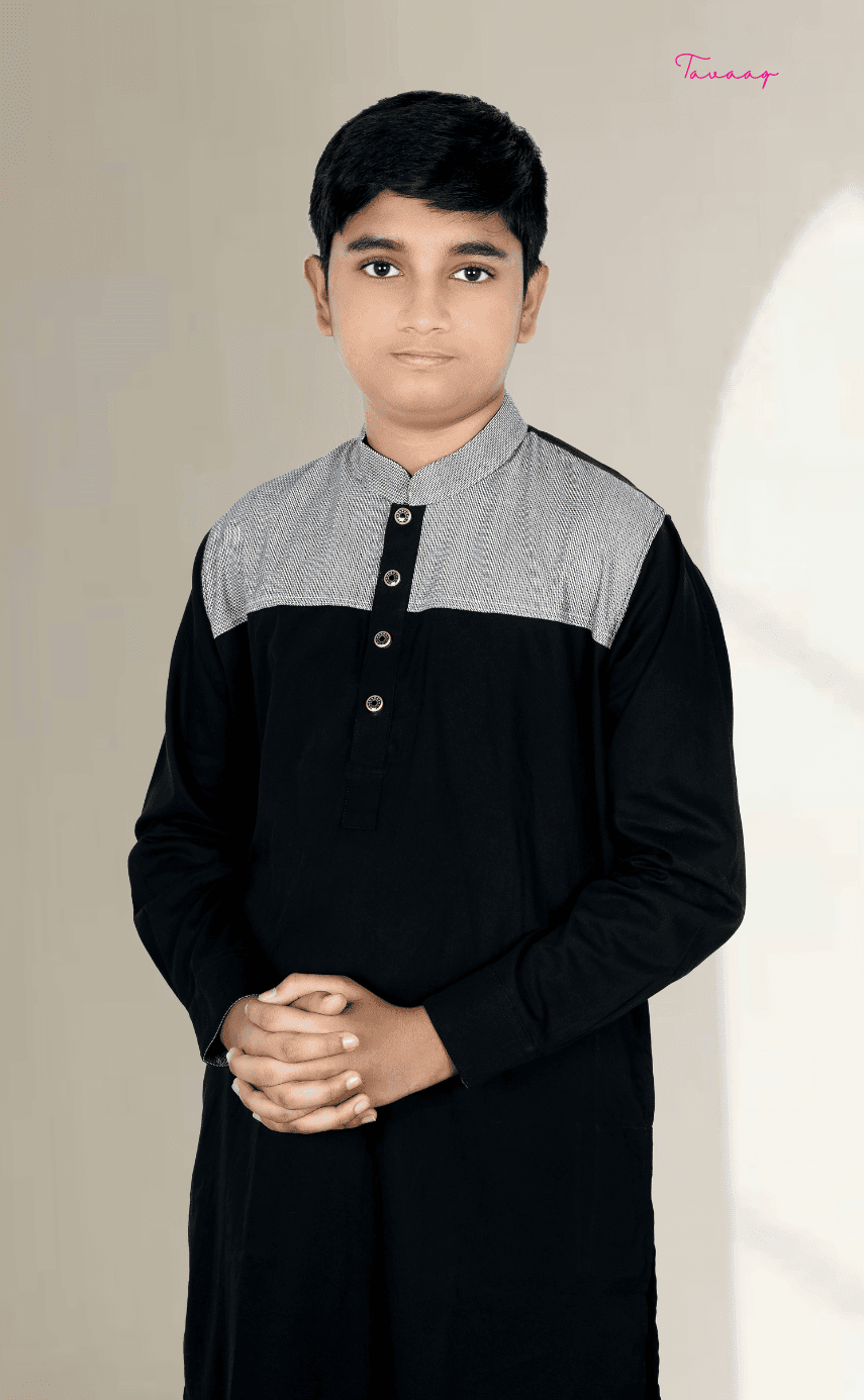 Kids Classic Punjabi – Black - Image 4