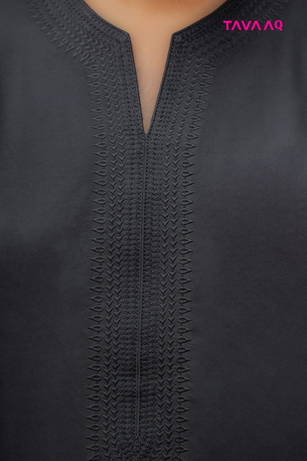 Royal Moroccan Thobe Black - Image 5