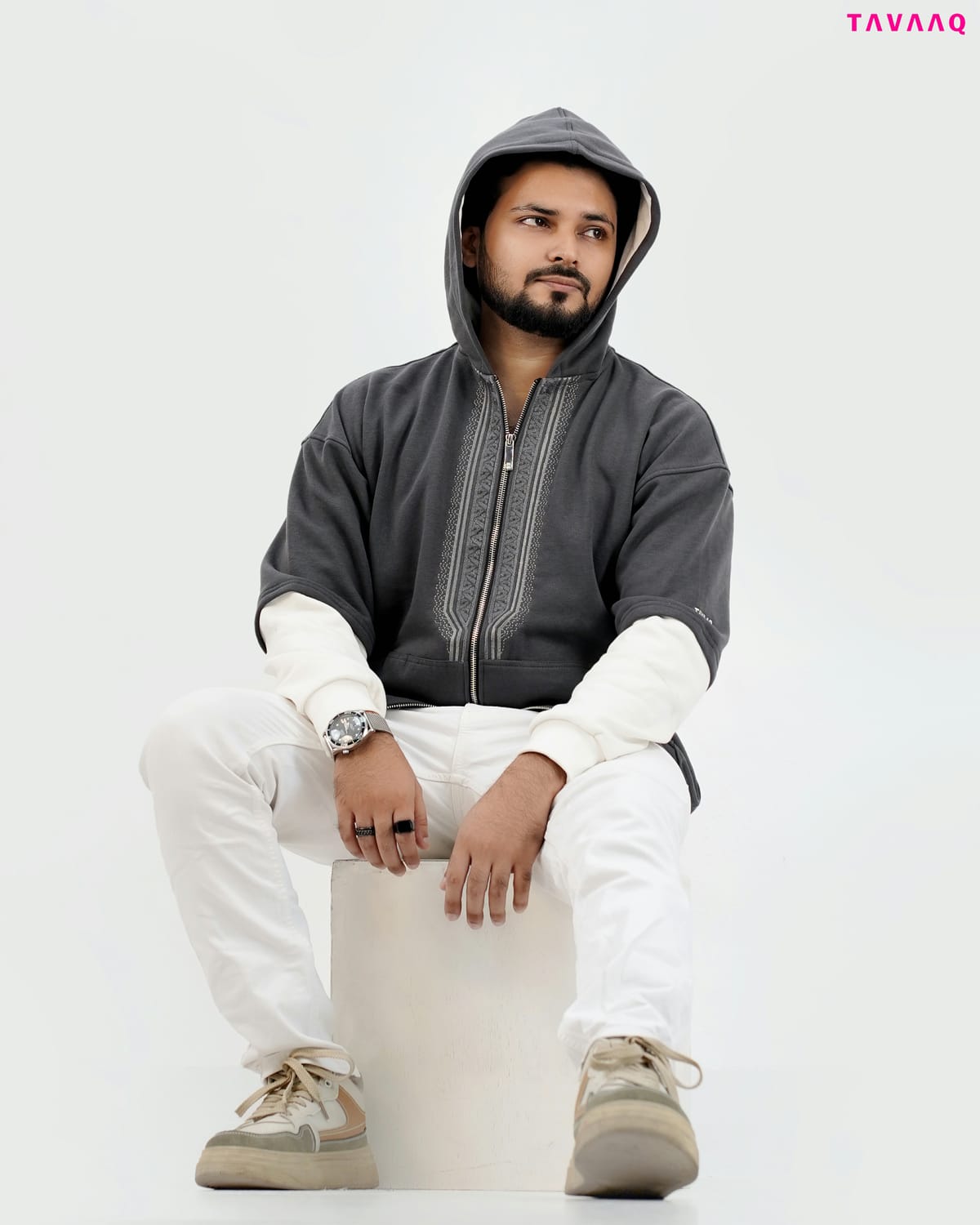 AZRAQ HOODIE — Anthracite Grey - Image 2