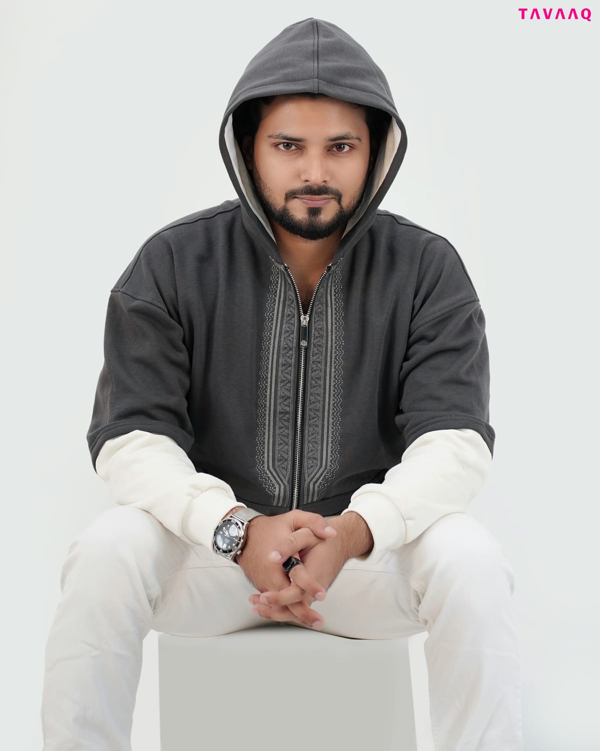 AZRAQ HOODIE — Anthracite Grey - Image 5