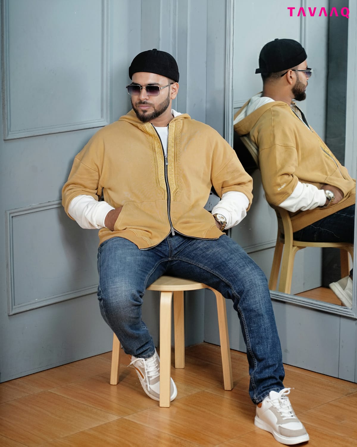 AZRAQ HOODIE — Biscuit Beige - Image 2
