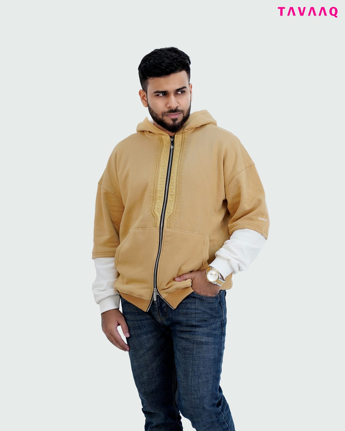 AZRAQ HOODIE — Biscuit Beige - Image 4